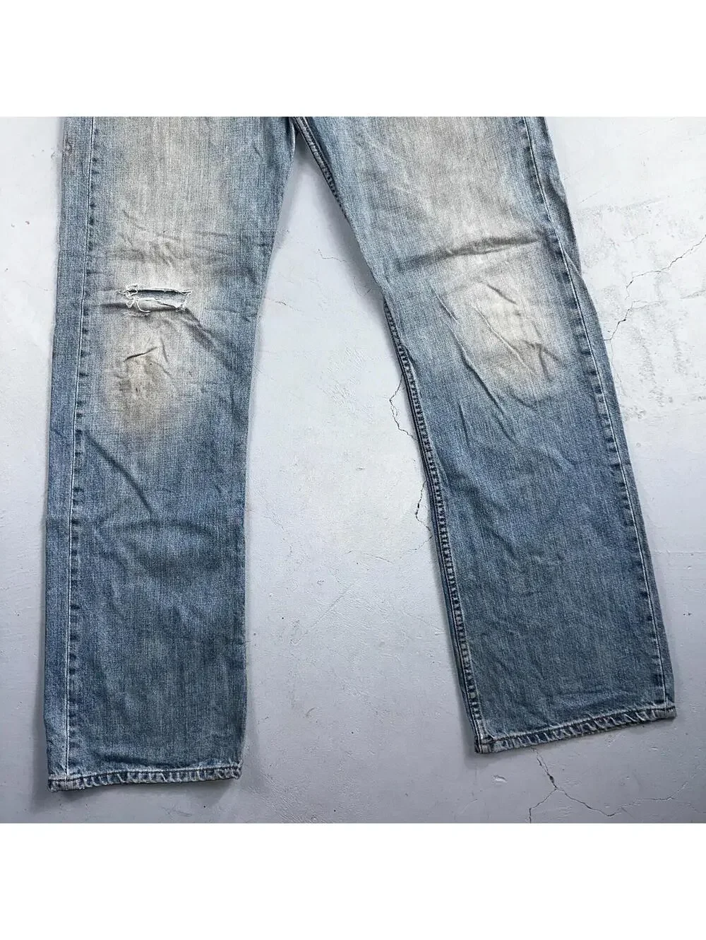 Levis 501 Vintage Y2K XX Straight Leg Jeans Blue Light Wash 36x36 Act 35x34